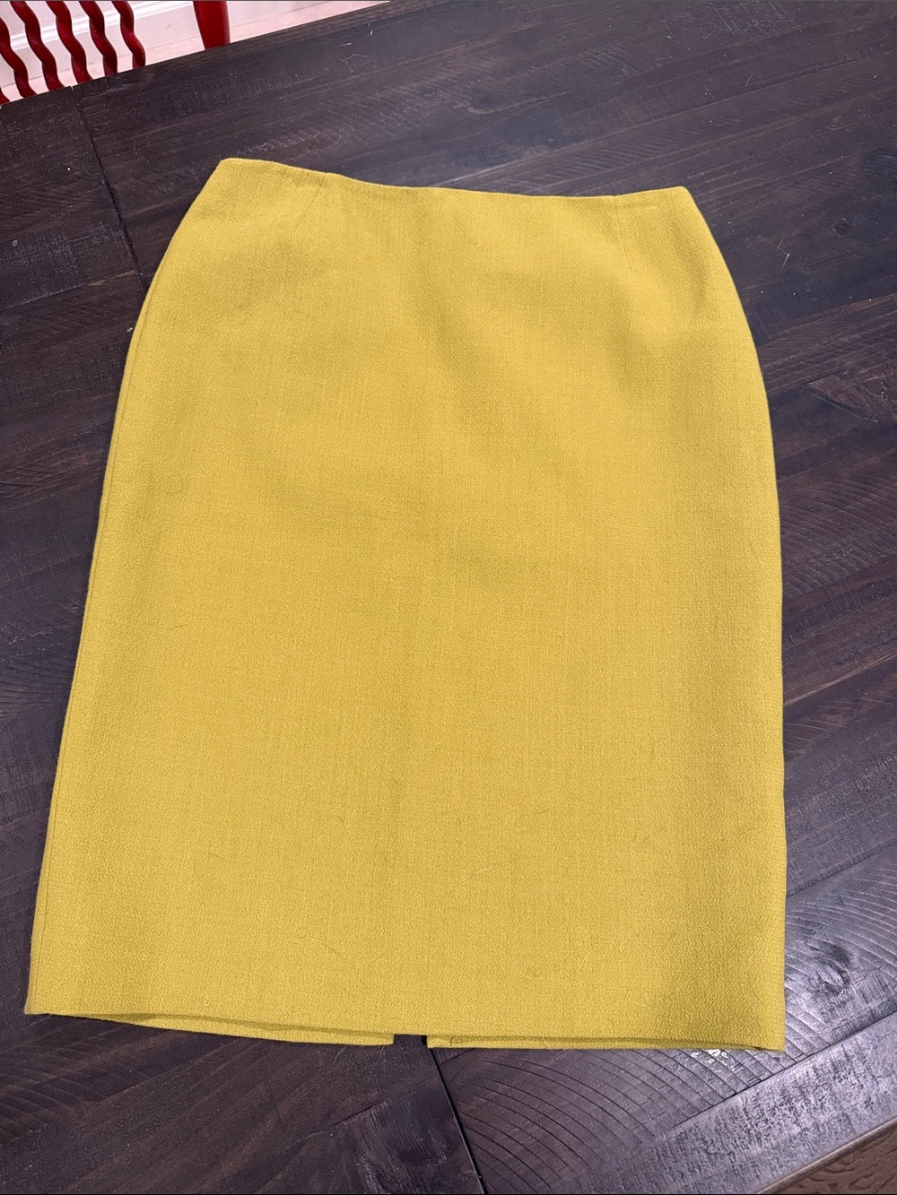 Lafayette 148 New York Mustard Yellow Pencil Skirt